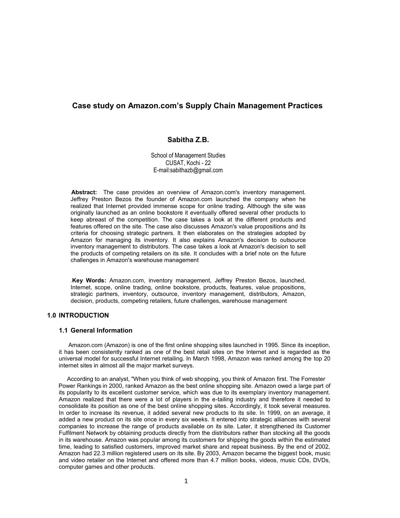 scope study inventory management