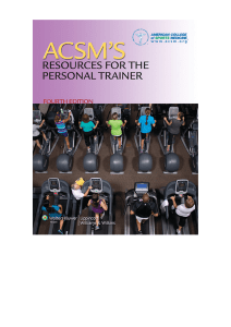 American College of Sports Medicine - ACSM's Resources for the Personal Trainer, 4th edition (2013)