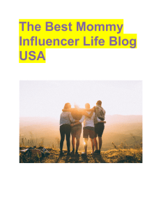 Best Mommy Influencer Life Blog USA