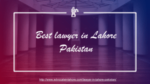Best Lawyer in Lahore For Guaranteed Success in Law Suit (2021)