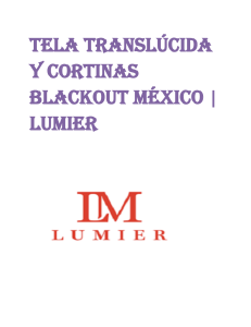 Tela Translúcida y Cortinas Blackout México en Lumier