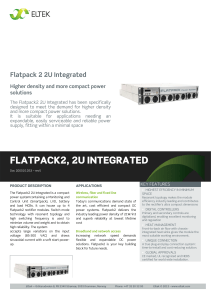 2U Eltek Flatpack2 2U Integrated