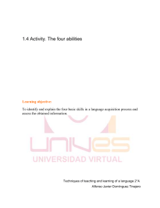 1.4 Activity. The four abilities