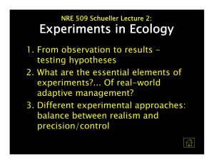 2 Experiments in Ecology OView-1
