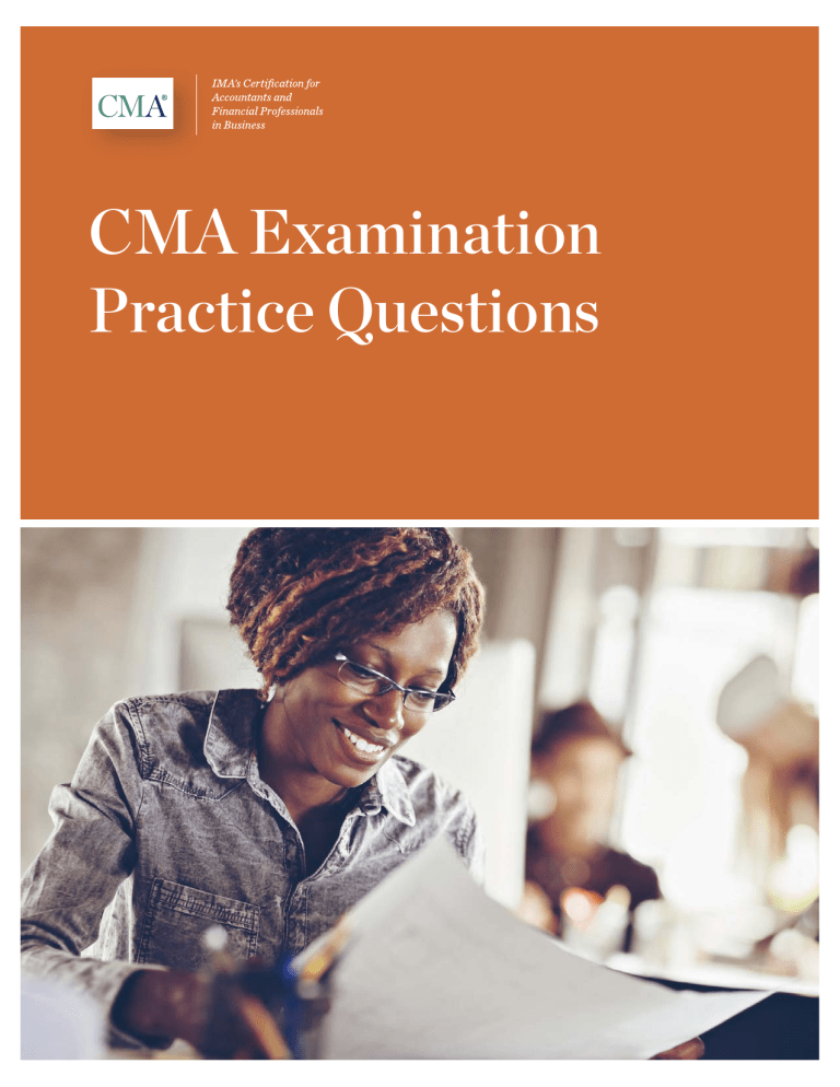 IMA 24549 CMA Exam Questions low res