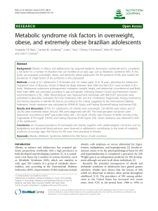 Metabolic Syndrome risk factors in Obese people 