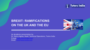 Brexit Ramifications on the UK and the EU (1)