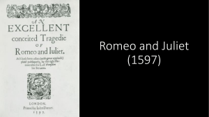 Romeo and Juliet Context