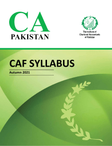 CAF-Syllabus