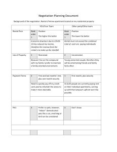  Negotiation Planning Document Example