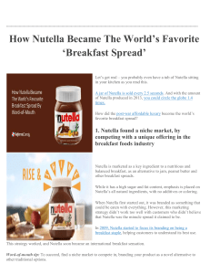 How Nutella Became The World