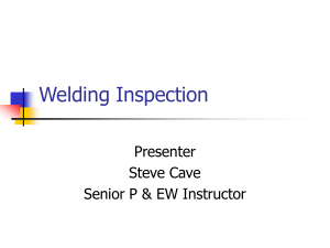 Welding Inspection presentaion 1