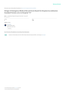 Design of Emergency Medical Record Form Based On H