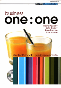 Business One: One Pre-Intermediate Coursebook