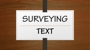 SURVEYING TEXT (report)