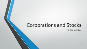 1. Corporations and Stocks updated