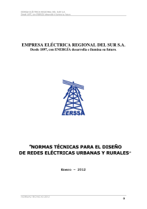 Normas tecnicas para el diseno de redes electricas urbanas y rurales