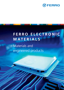 Ferro Electronic Materials Brochure 2018