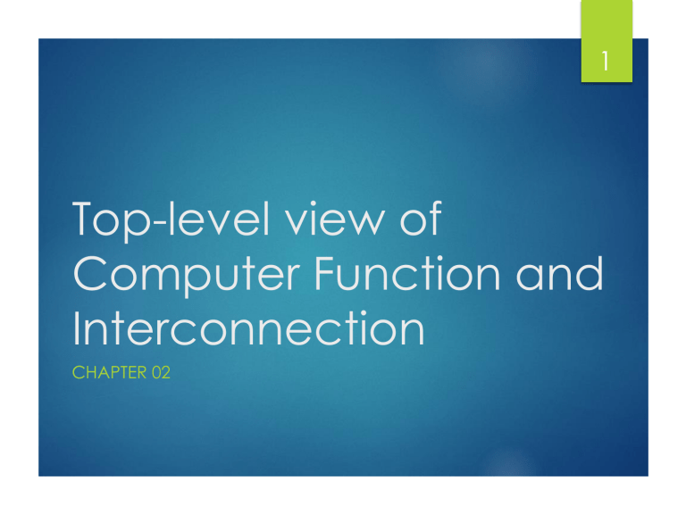Computer Function & Interconnection: Instruction Cycle & Buses