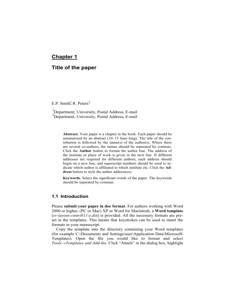 springer research paper template