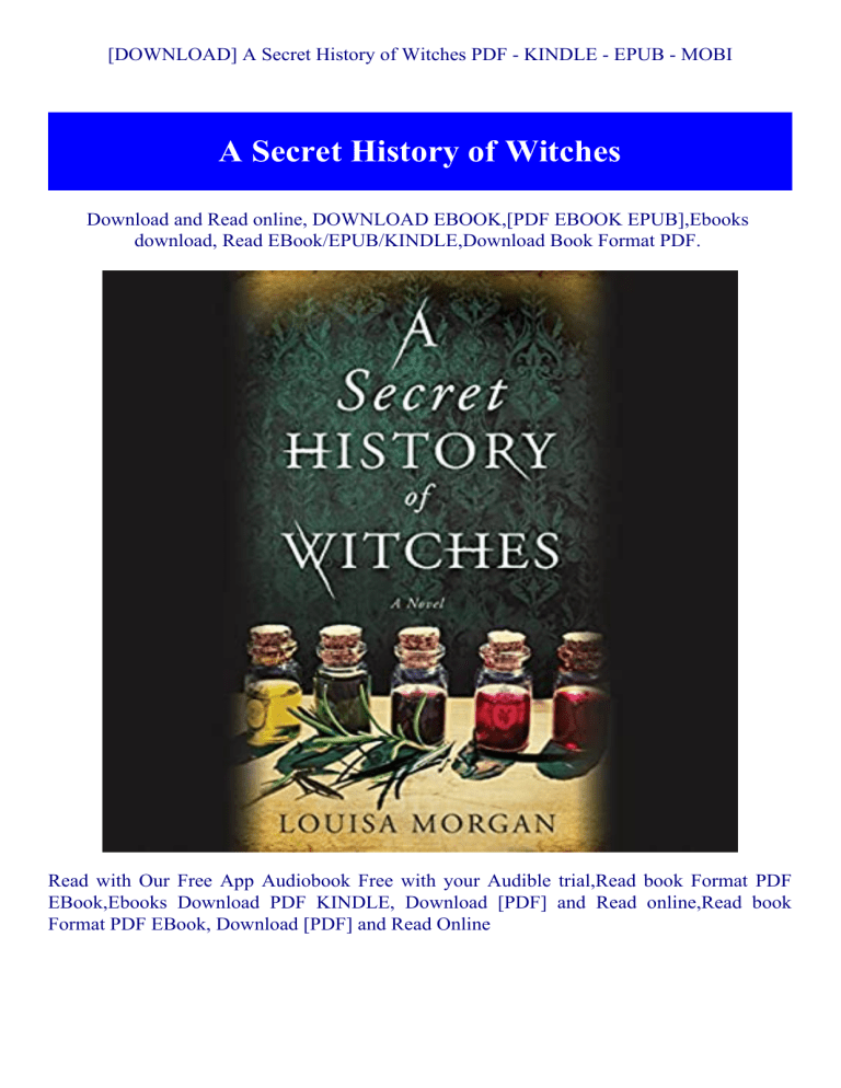 The Hidden Witch PDF Free Download The Hidden Witch PDF Free Download