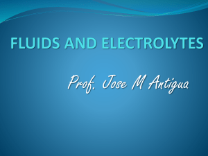 Fluids and Electrolytes: Body Fluid Balance