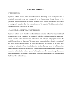 HYDRAULIC Turbine Assignment 2