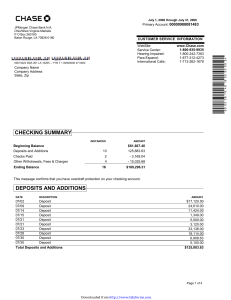 bank statement template