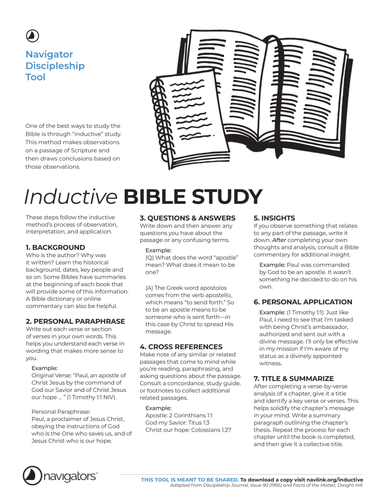 Navtool inductive bible study