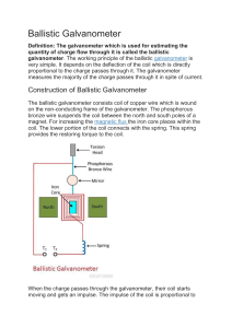 Ballistic Galvanometer