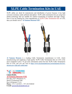 XLPE Cable Termination Kits in UAE