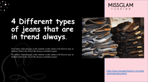 4 Different types of jeans - MISSGLAM
