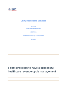 UnifyCRM Healthcare Revenue Cycle Managment