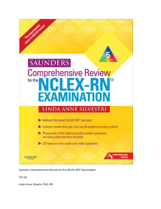 saunders-comprehensive-review-for-the-nclexdocx