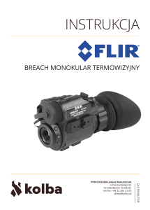 Kamera termowizyjna Flir Breach PTQ136 (180-021) - Instrukcja obsługi