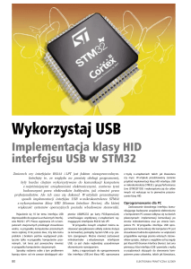 Implementacja klasy HID interfejsu USB w STM32