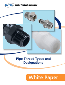Pipe Thread Types and Designations