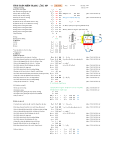 Expansion Bolt Check Calculation Sheet