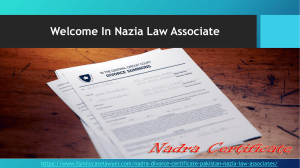 Perform Nadra Divorce Certificate Procedure (2021) - Easy Way of Divorce Certificate in Pakistan