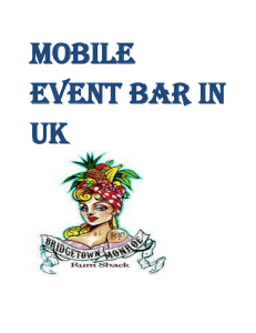 Mobile Event Bar In UK