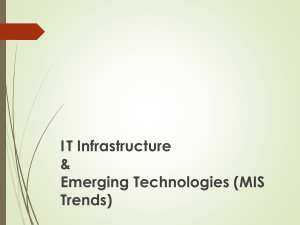 Lesson 3 - IT Infrastructure and Trends