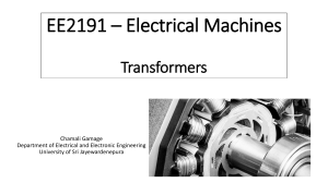EE2191-Single Phase Transformers-Lecture 02