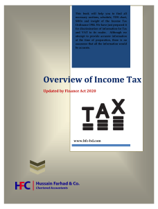 Overview of Income Tax - 2020 (HFC)