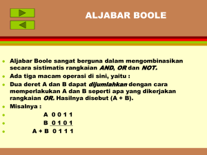 Teorema Aljabar Boolean