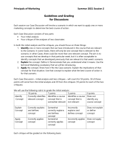 Discussion Guidelines and Grading 
