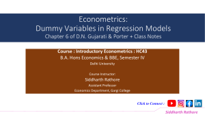 Dummy-Variables-Econometrics
