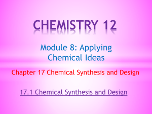 17.1 Chemical Synthesis and Design