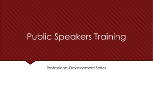 Speaker Training Course Sydney Brisbane Melbourne Perth Adelaide Canberra Geelong Parramatta