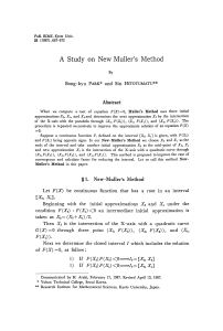 A Study on New Muller's Method