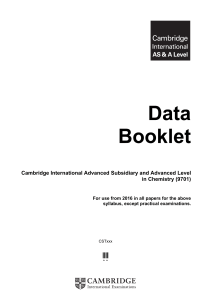 Data booklet